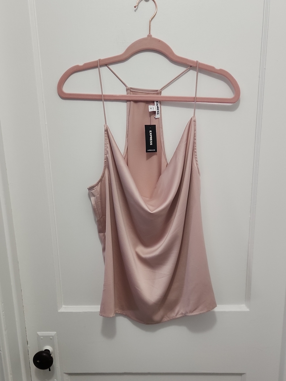 NWT Express Satin Cowl Neck Cami Size Large